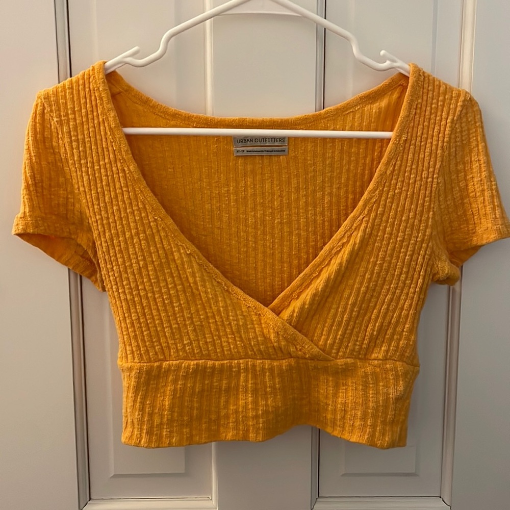 Urban Outfitters orange crop top